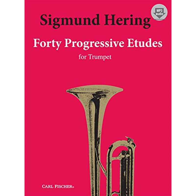 40 PROGRESSIVE ETUDES + audio online - SIGMUND HERING - TRUMPET - TROMBA