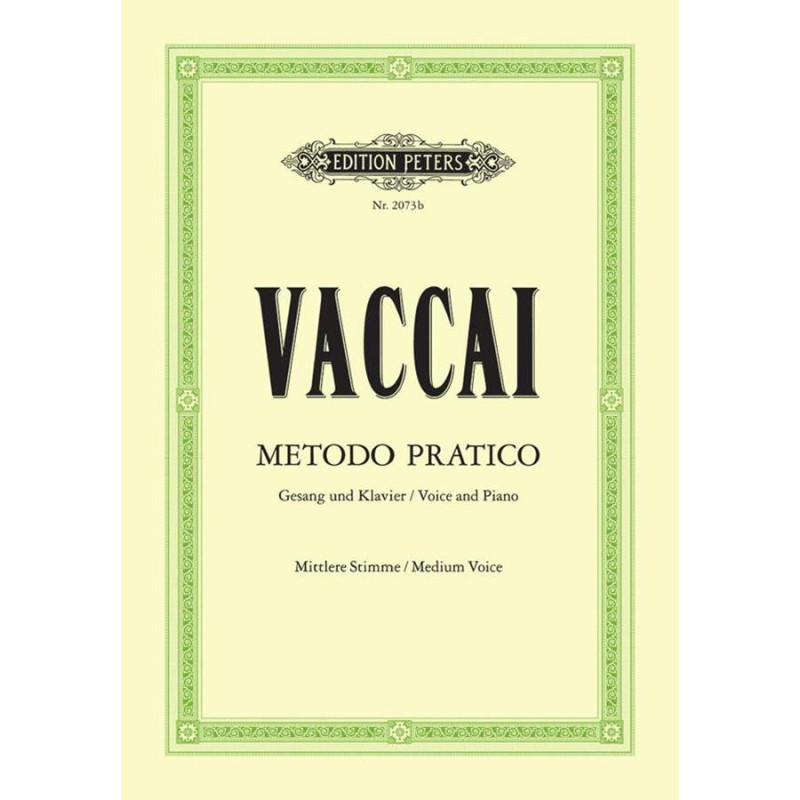 Metodo Pratico - Medium Voice - Nicola Vaccai - Canto