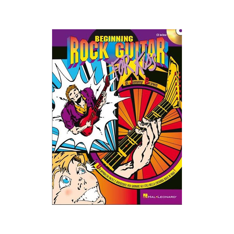 J. BROWN - BEGINNING ROCK GUITAR FOR KIDS + CD - METODO PER CHITARRA (ITALIANO)