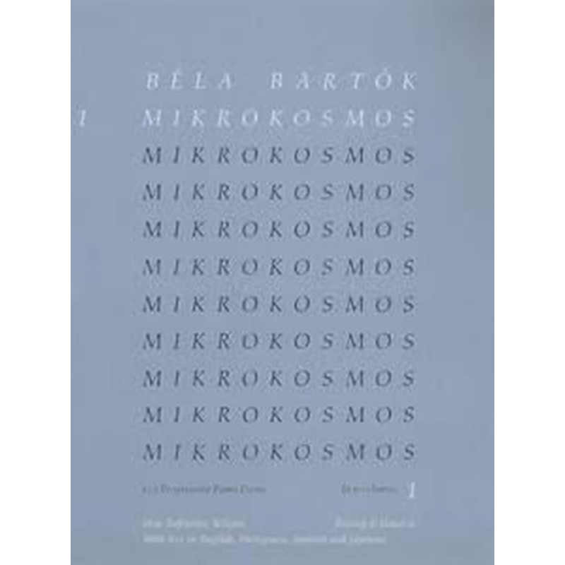 Béla Bartók - Mikrokosmos 1  - pianoforte - blue