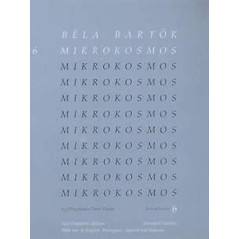 Béla Bartók - Mikrokosmos 6  - pianoforte - blue