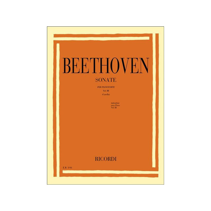 L.V. BEETHOVEN - SONATE PER PIANOFORTE VOL. 3 (24 - 32 ) - PIANOFORTE