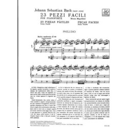 J.S. BACH - 23 PEZZI FACILI PER PIANOFORTE + Audio online - ED. RICORDI
