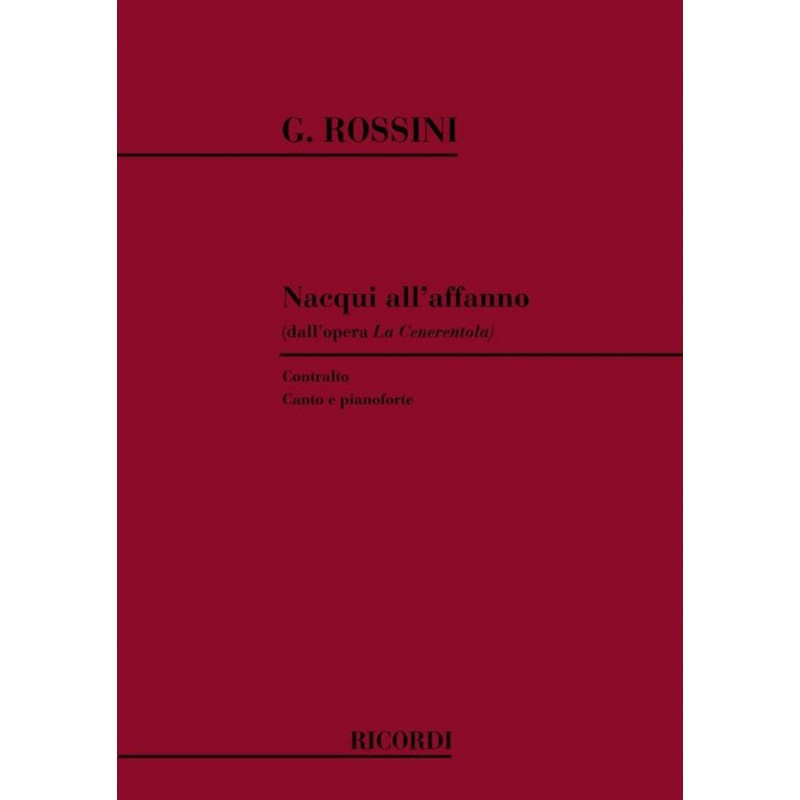 Nacqui All'affanno E Al Pianto - Gioachino Rossini - Vocal and Piano