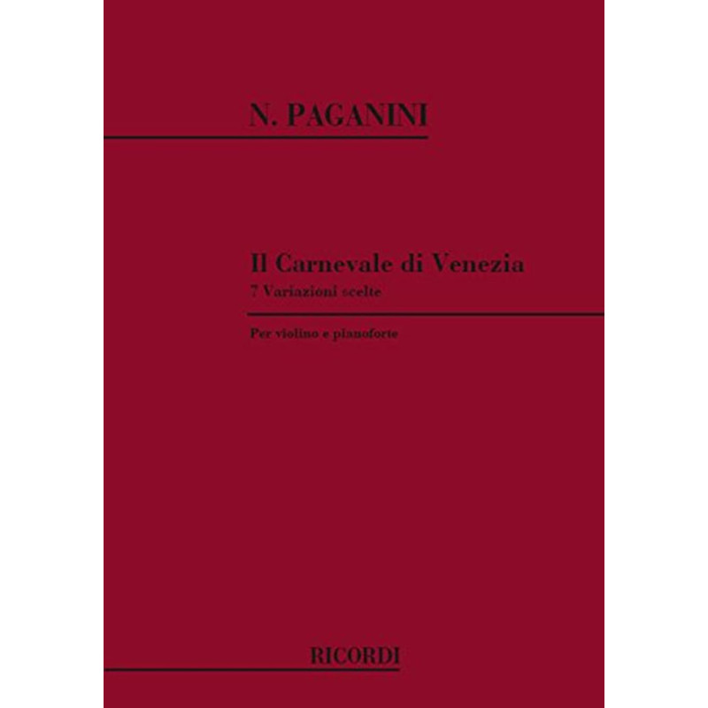 Il Carnevale Di Venezia - Niccolò Paganini - Pianoforte