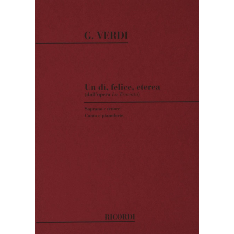 La Traviata: Un Di' Felice, Eterea - Giuseppe Verdi - Soprano, Tenor and Piano