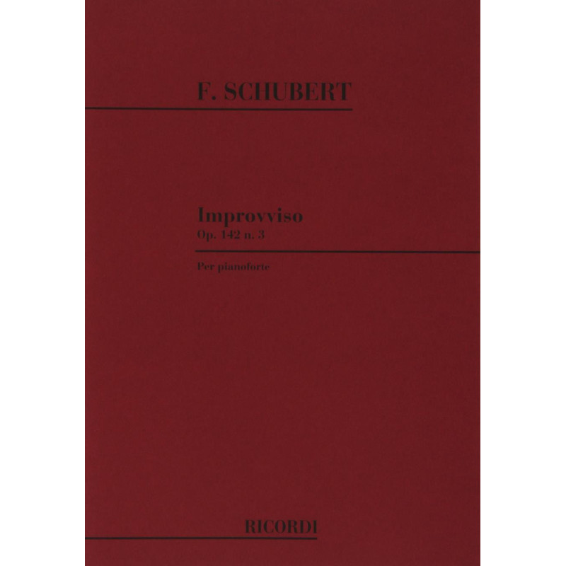 Improvvisi Op. Post. 142 D. 935: N. 3 - Franz Schubert - Pianoforte