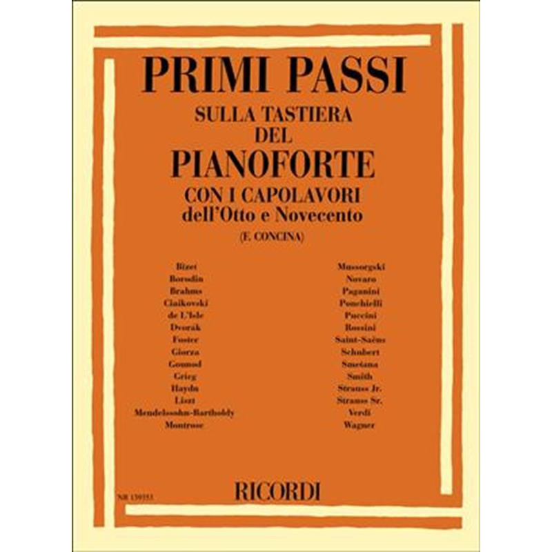PRIMI PASSI SULLA TASTIERA DEL PIANOFORTE  CAPOLAVORI DELL'OTTO E NOVECENTO