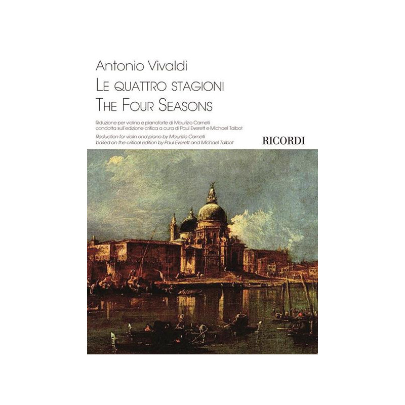 VIVALDI - LE QUATTRO STAGIONI - THE FOUR SEASONS - RIDUZIONE PER VIOLINO E PIANO