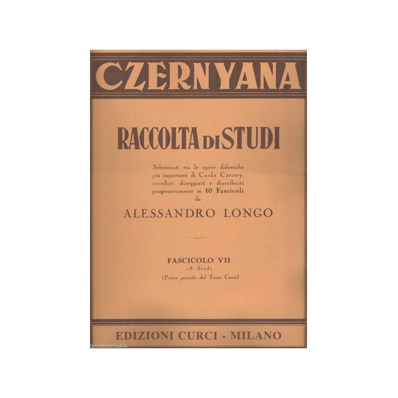 CZERNYANA VOL. 7 - 18 GRANDI STUDI - ALESSANDRO LONGO