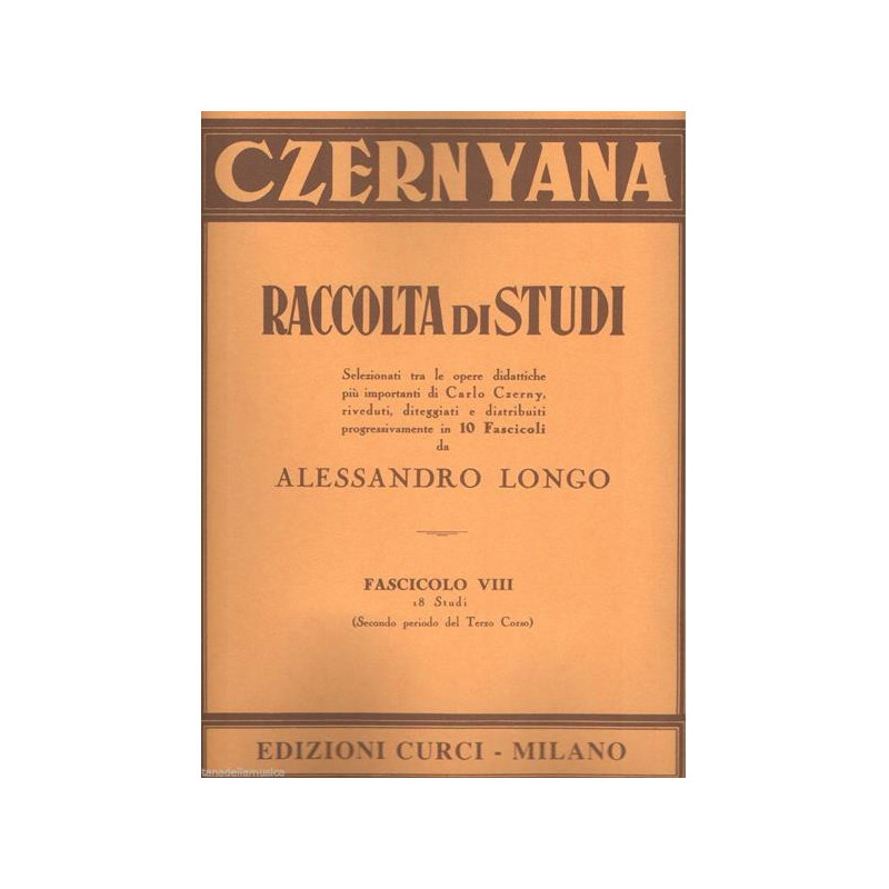 CZERNYANA VOL. 8 - 18 GRANDI STUDI - ALESSANDRO LONGO