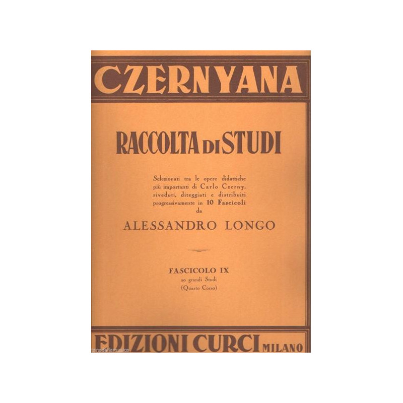 CZERNYANA VOL. 9 - 20 GRANDI STUDI - ALESSANDRO LONGO