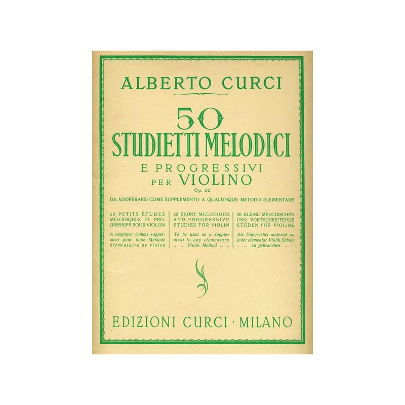 50 STUDIETTI MELODICI PROGRESSIVI - ALBERTO CURCI