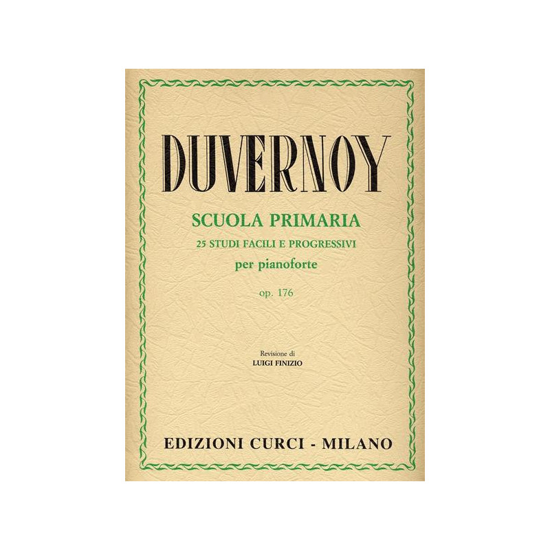 J.B. DUVERNOY - SCUOLA PRIMARIA DEL PIANOFORTE - ED. CURCI
