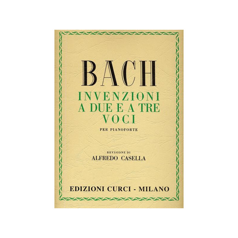 INVENZIONI A DUE E A TRE VOCI - JOHANN SEBASTIAN BACH - PIANOFORTE