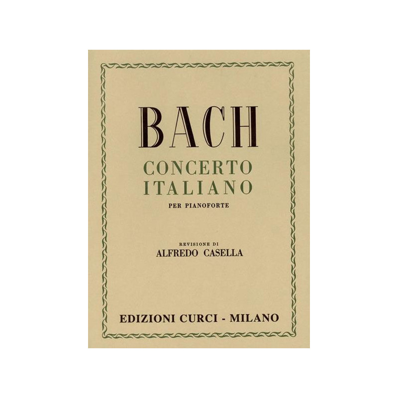 J. S. BACH - CONCERTO ITALIANO - PIANOFORTE