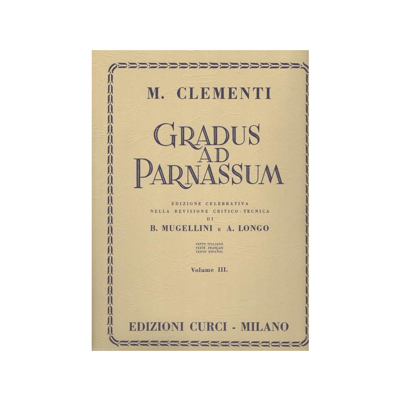 M. CLEMENTI - GRADUS AD PARNASSUM VOL. 3 - PIANOFORTE