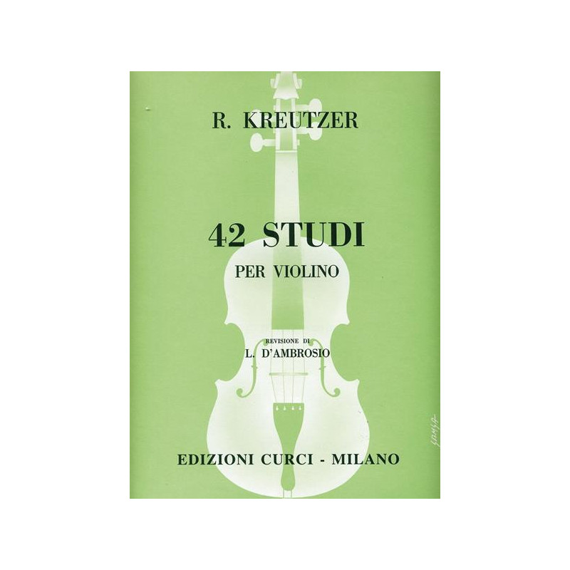 RODOLPHE KREUTZER - 42 STUDI - VIOLINO