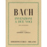 BACH - INVENZIONI A DUE VOCI - ED. CURCI - PIANOFORTE