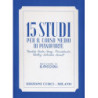 G.PICCIOLI - 15 STUDI PER IL CORSO MEDIO - PIANOFORTE