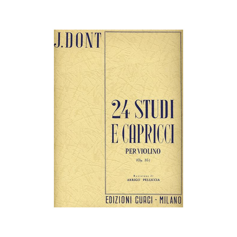 J. DONT - 24 STUDI E CAPRICCI OP. 35 PER VIOLINO