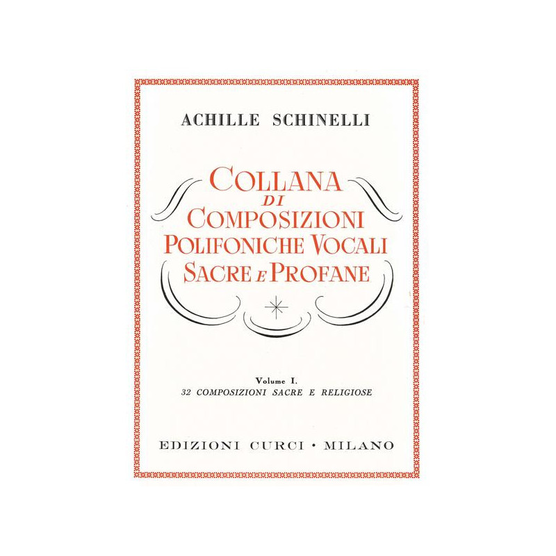 COLLANA DI COMPOSIZIONI POLIFONICHE VOCALI SACRE E PROFANE - VOL1