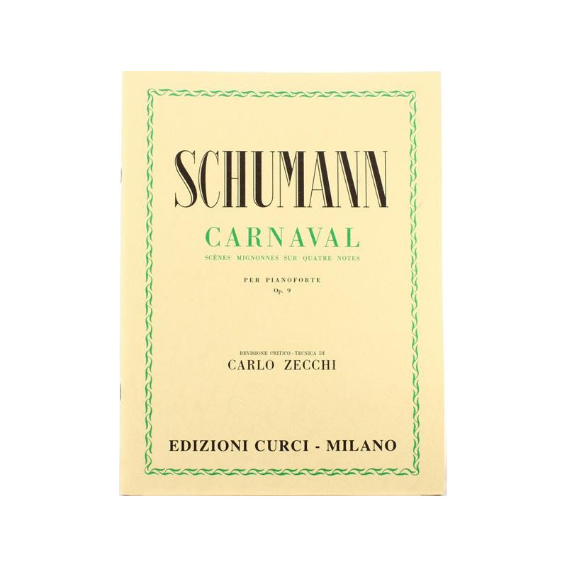 CARNAVAL OP. 9 - ROBERT SCHUMANN - PIANOFORTE
