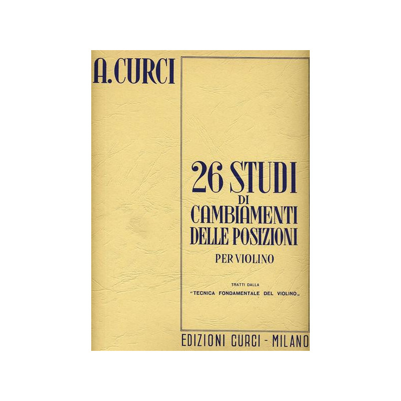 A. CURCI - 26 STUDI DI CAMBIAMENTI DELLE POSIZIONI