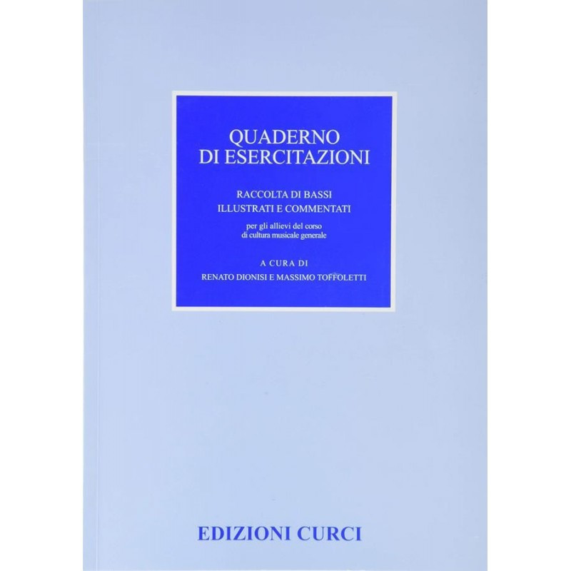 QUADERNO DI ESERCITAZIONI  - RENATO DIONISI