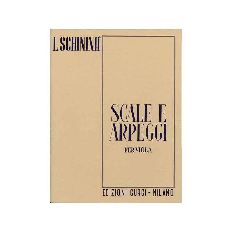 SCALE E ARPEGGI OP. 7 - LUIGI SCHININÀ - VIOLA