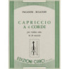 NICOLO' PAGANINI - CAPRICCIO A 4 CORDE - ED. CURCI - VIOLINO