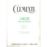 M. CLEMENTI - 3 SONATE PER PIANOFORTE - SPARTITI