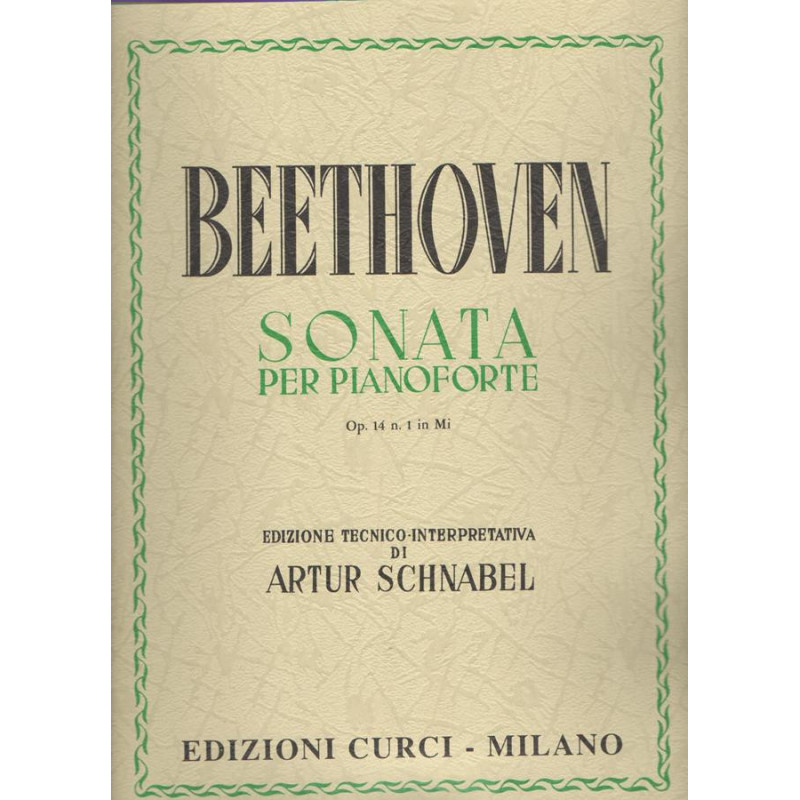 Sonata op. 14, n. 1 in Mi - Ludwig van Beethoven - Pianoforte