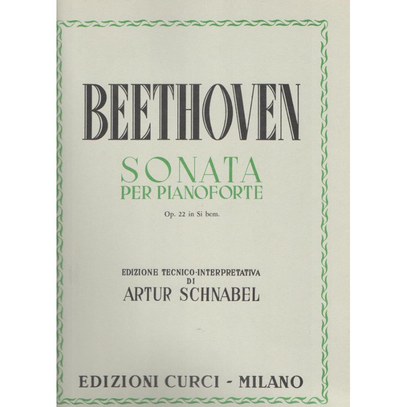 Sonata op. 22 in Si bem - Ludwig van Beethoven - Pianoforte