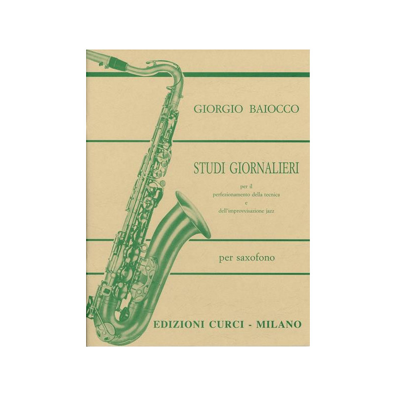 STUDI G. PER IL PERFEZIONAMENTO DELLA TECNICA E DELL'IMP. JAZZ BAIOCCO SASSOFONO