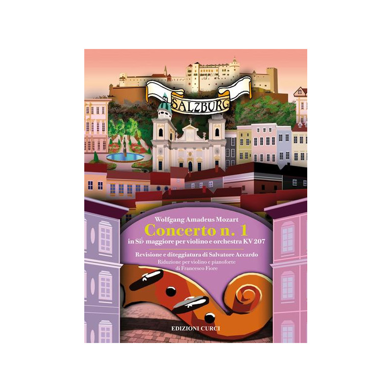 MOZART: CONCERTO N. 1 IN SI BEMOLLE MAGGIORE PER VIOLINO E ORCHESTRA - SPARTITI