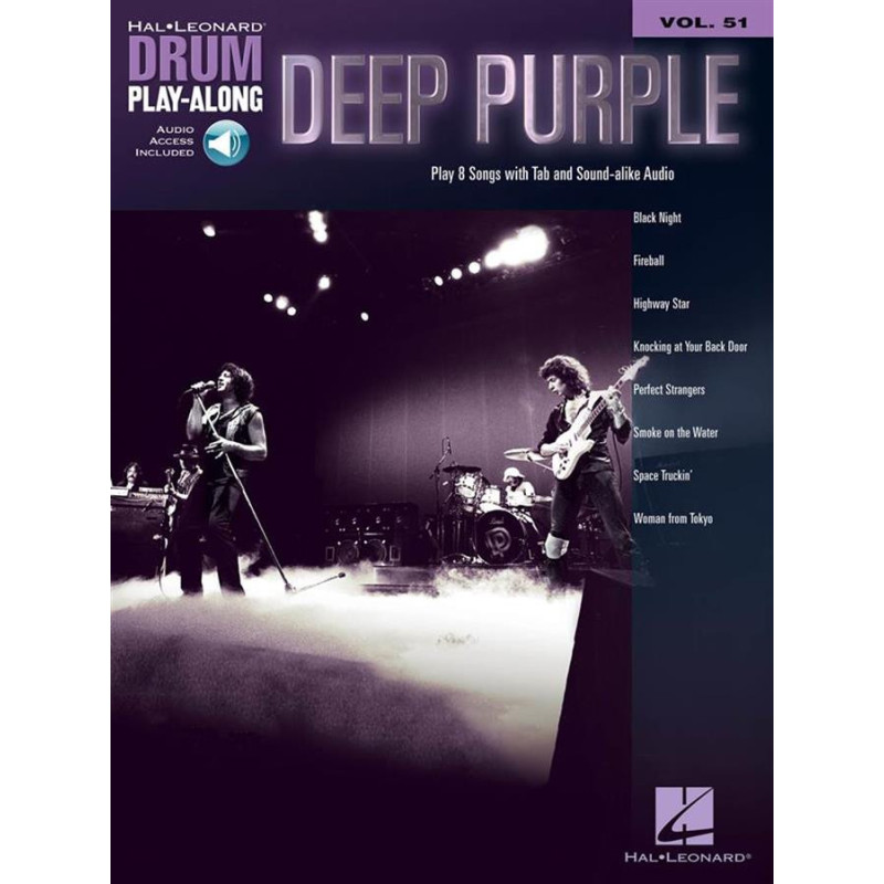 Deep Purple - Batteria + Audio Online - Drum Play-Along Volume 51