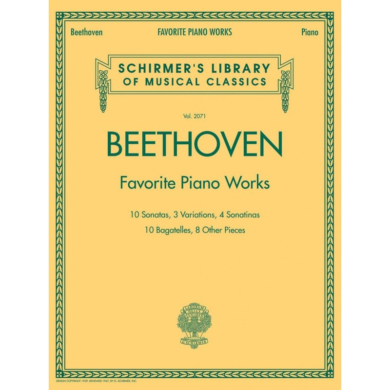 Favourite Piano Works -  Ludwig van Beethoven - Pianoforte