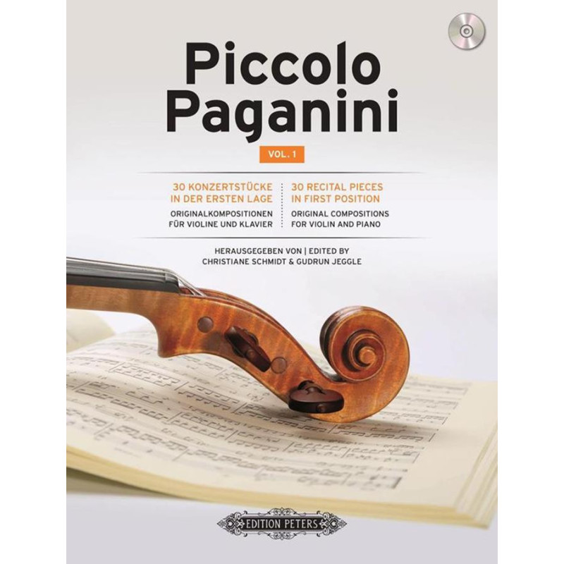 Piccolo Paganini Vol. 1 - 30 brani originali per violino e piano -Schmidt Jeggle