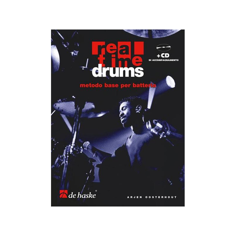 ARJEN OOSTERHOUT - REAL TIME DRUMS (IT) + CD - METODO PER BATTERIA