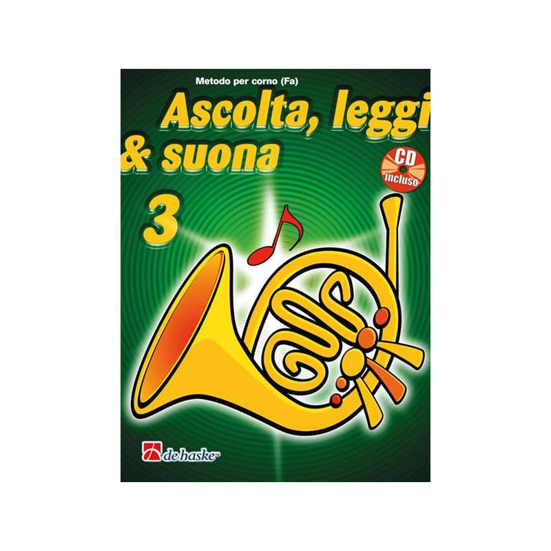 JAAP KASLELEIN - ASCOLTA LEGGI & SUONA VOL. 3 + CD - CORNO