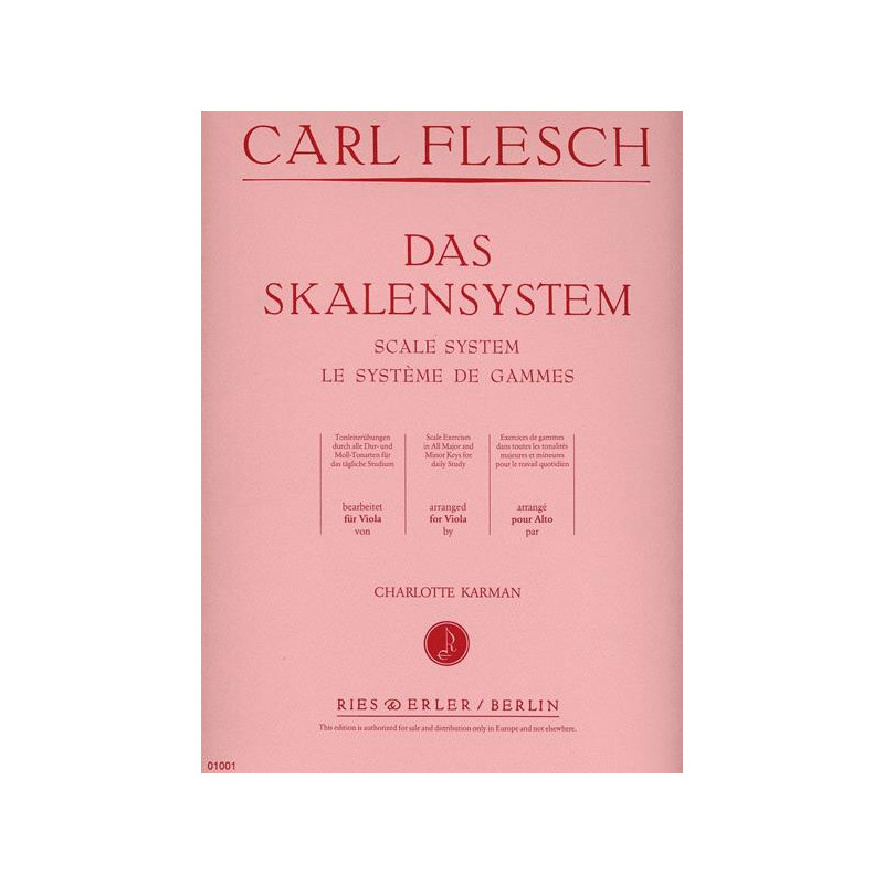 IL SISTEMA DELLE SCALE (DAS SKALENSYSTEM) - PER VIOLA - CARL FLESCH - CURCI
