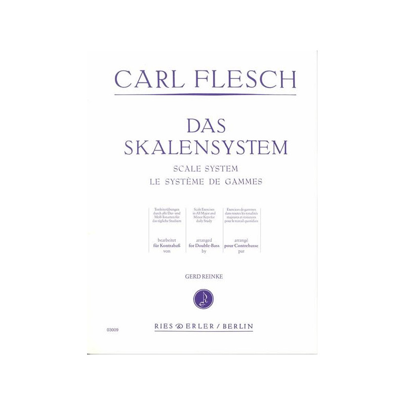 IL SISTEMA DELLE SCALE (DAS SKALENSYSTEM) - PER CONTRABBASSO - CARL FLESCH
