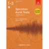 Specimen Aural Tests ABRSM Gradi 1-3 +CD - Esercizi preparazione agli Aural Test