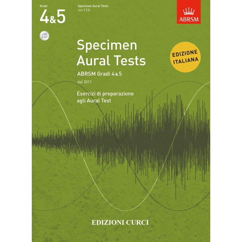 Specimen Aural Tests ABRSM Gradi 4&5 -2CD -Esercizi preparazione agli Aural Test