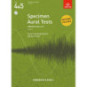 Specimen Aural Tests ABRSM Gradi 4&5 -2CD -Esercizi preparazione agli Aural Test