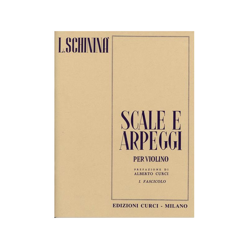 L. SCHININA' - SCALE E ARPEGGI VOL. 1