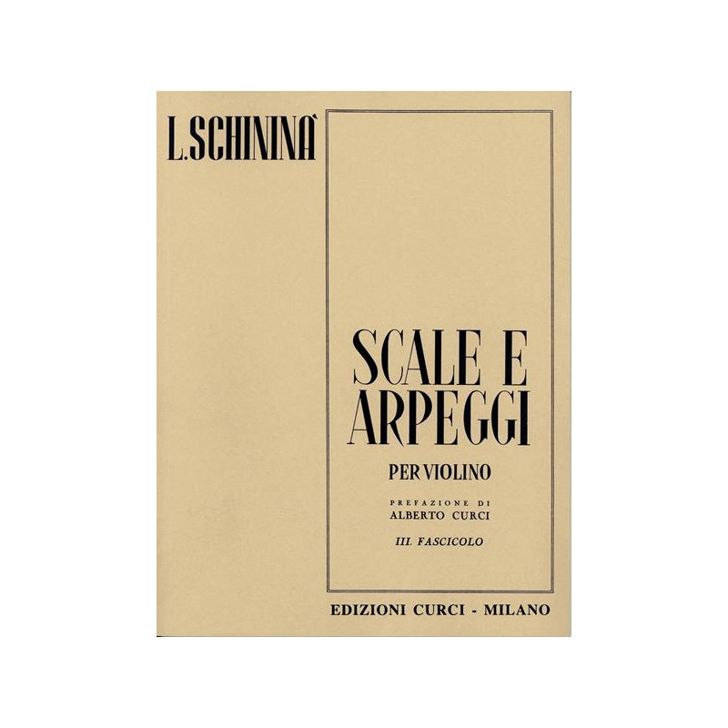 L. SCHININA' - SCALE E ARPEGGI VOL. 3
