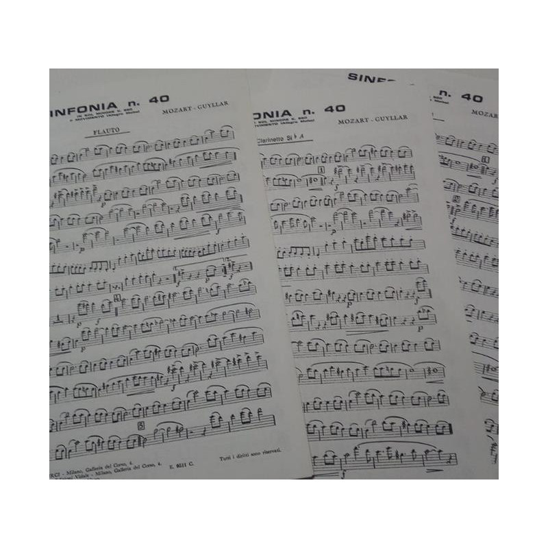 SINFONIA N.40 IN SOL MINORE K550 - SINFONIA N.3 IN FA MAGGIORE II MOV. - MOZART