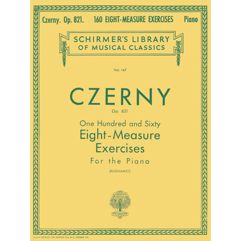 160 Eight-Measure Exercises For Piano Op.821 -  Carl Czerny - Pianoforte